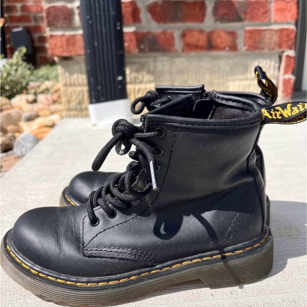 Dr. Martens Black Kids Boots